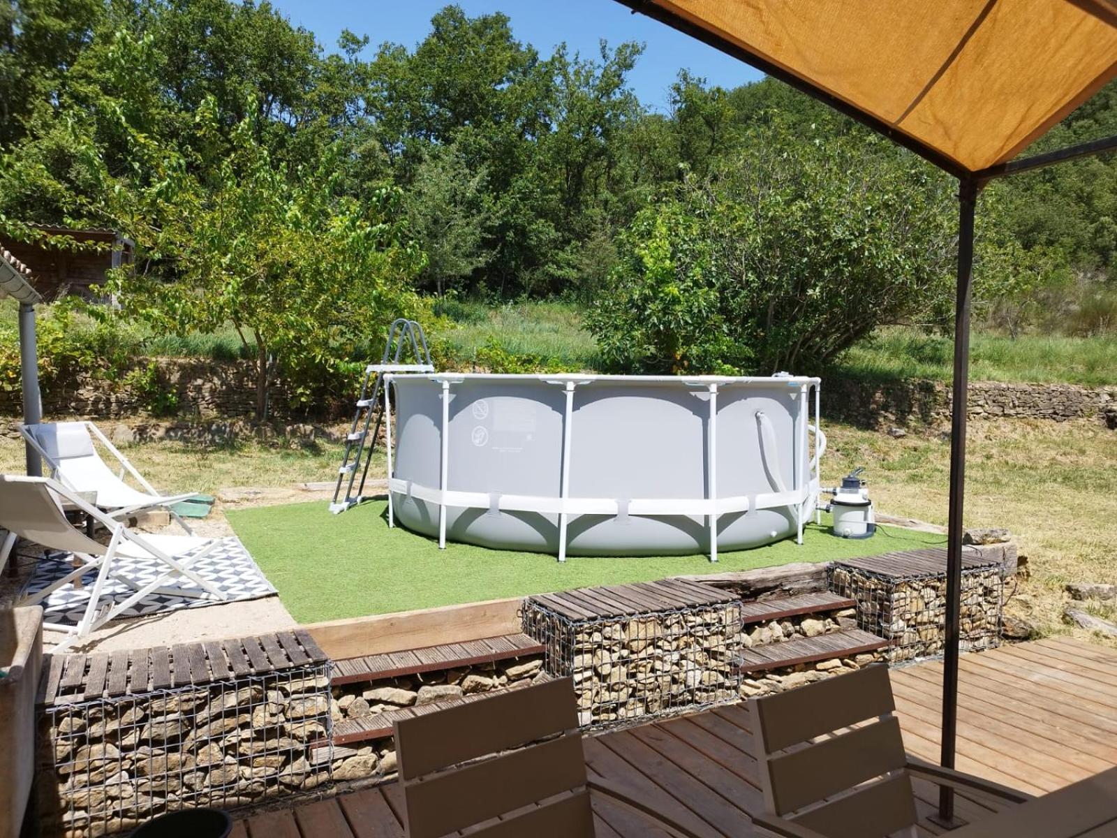 Maison De Vacances, Calme Garanti Saint-Montan エクステリア 写真